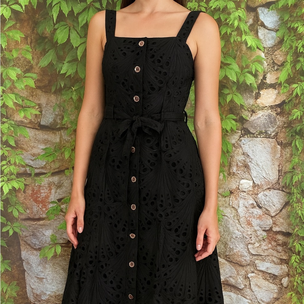KAREN MILLEN Black Eyelet Sundress, 2